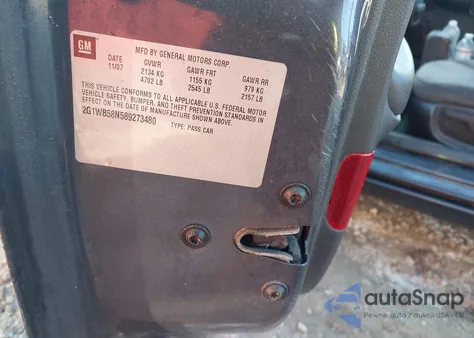 2008 Chevrolet Impala Ls из США, поврежденный, VIN 2G1WB58N589273480